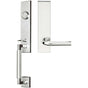 INOX - NY Handleset Tubular Vienna Full Dummy 32 LH - Satin Stainless Steel