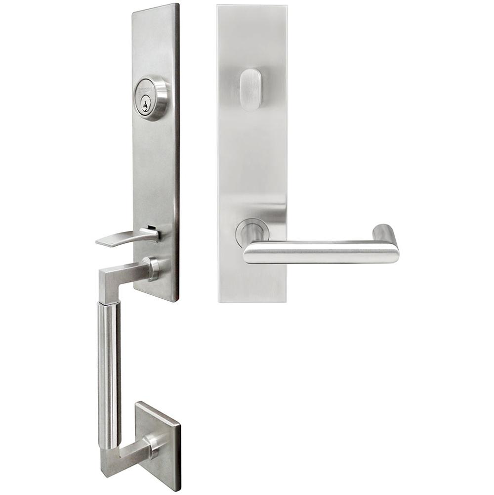 INOX - NY Handleset Tubular Stuttgart Entry 2-3/4''  32D LHR - Satin Stainless Steel