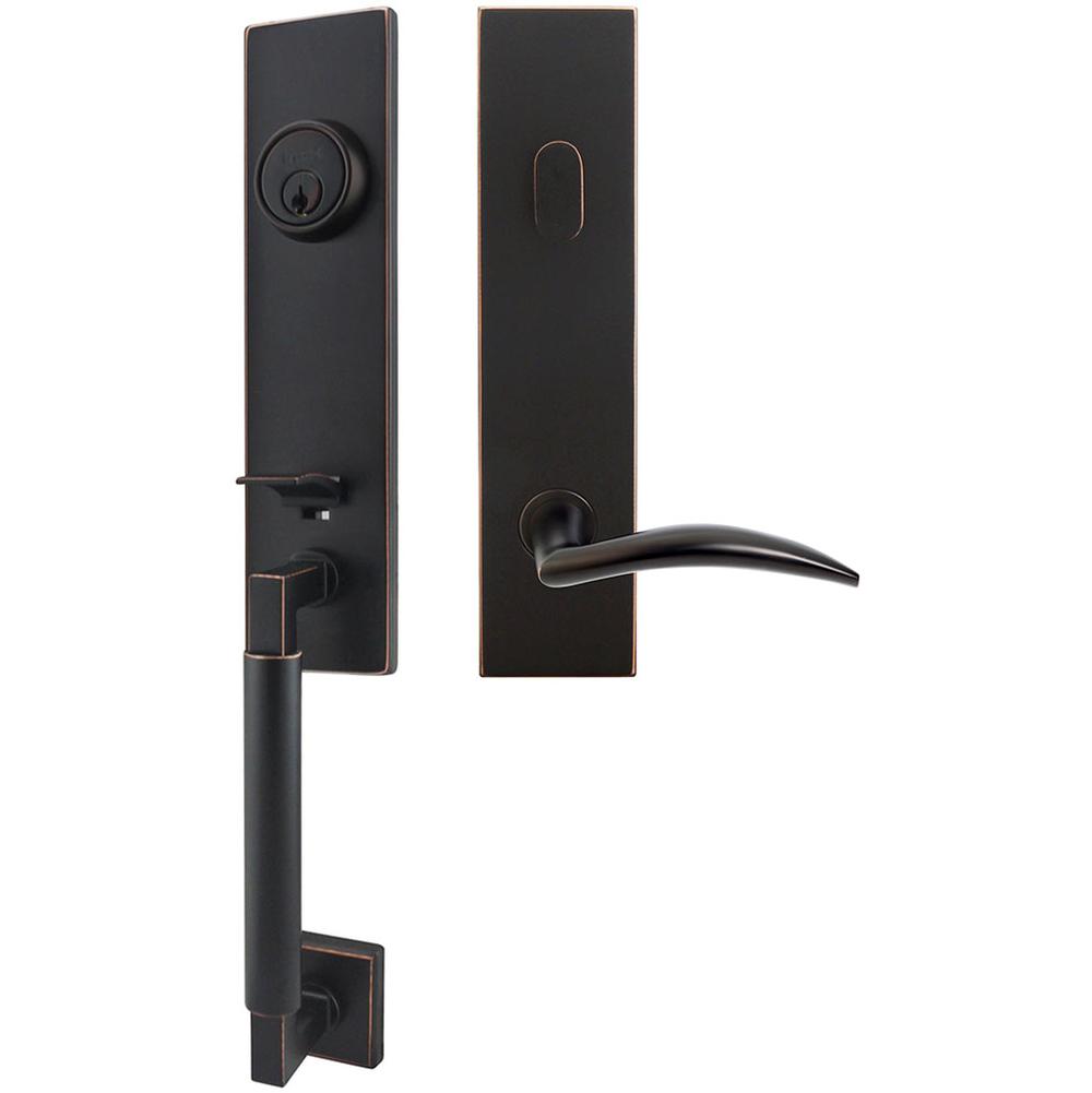 INOX - NY Handleset Tubular Air-stream Entry 2-3/8''  10B LH - Oil Rubbed Bronze