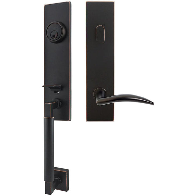 INOX - NY Handleset Tubular Air-stream Entry 2-3/4''  10B RHR - Oil Rubbed Bronze