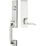 INOX - NY Handleset Tubular Air-stream Full Dummy 32 LH - Polished Stainless Steel