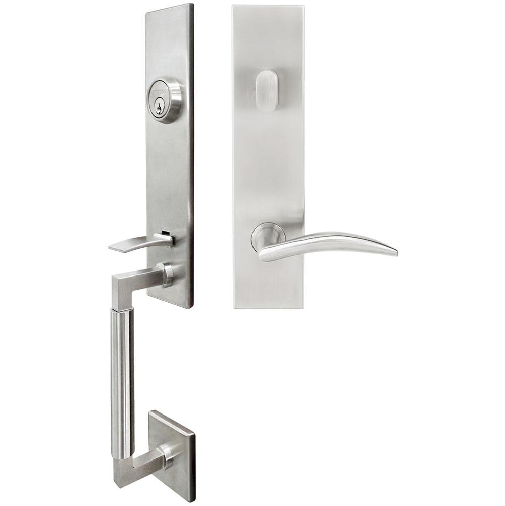 INOX - NY Handleset Tubular Air-stream Entry 2-3/4''  32D LH - Satin Stainless Steel