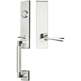 INOX - NY Handleset Tubular Breeze Full Dummy 32 LH - Polished Stainless Steel