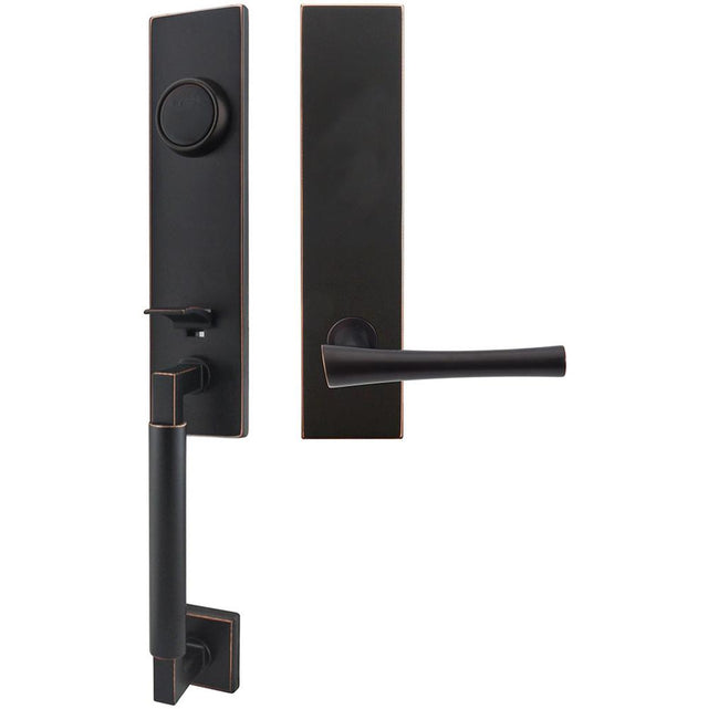 INOX - NY Handleset Tubular Champagne Full Dummy 10B LH - Oil Rubbed Bronze