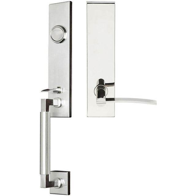 INOX - NY Handleset Tubular Horizon Full Dummy 32 RH - Polished Stainless Steel
