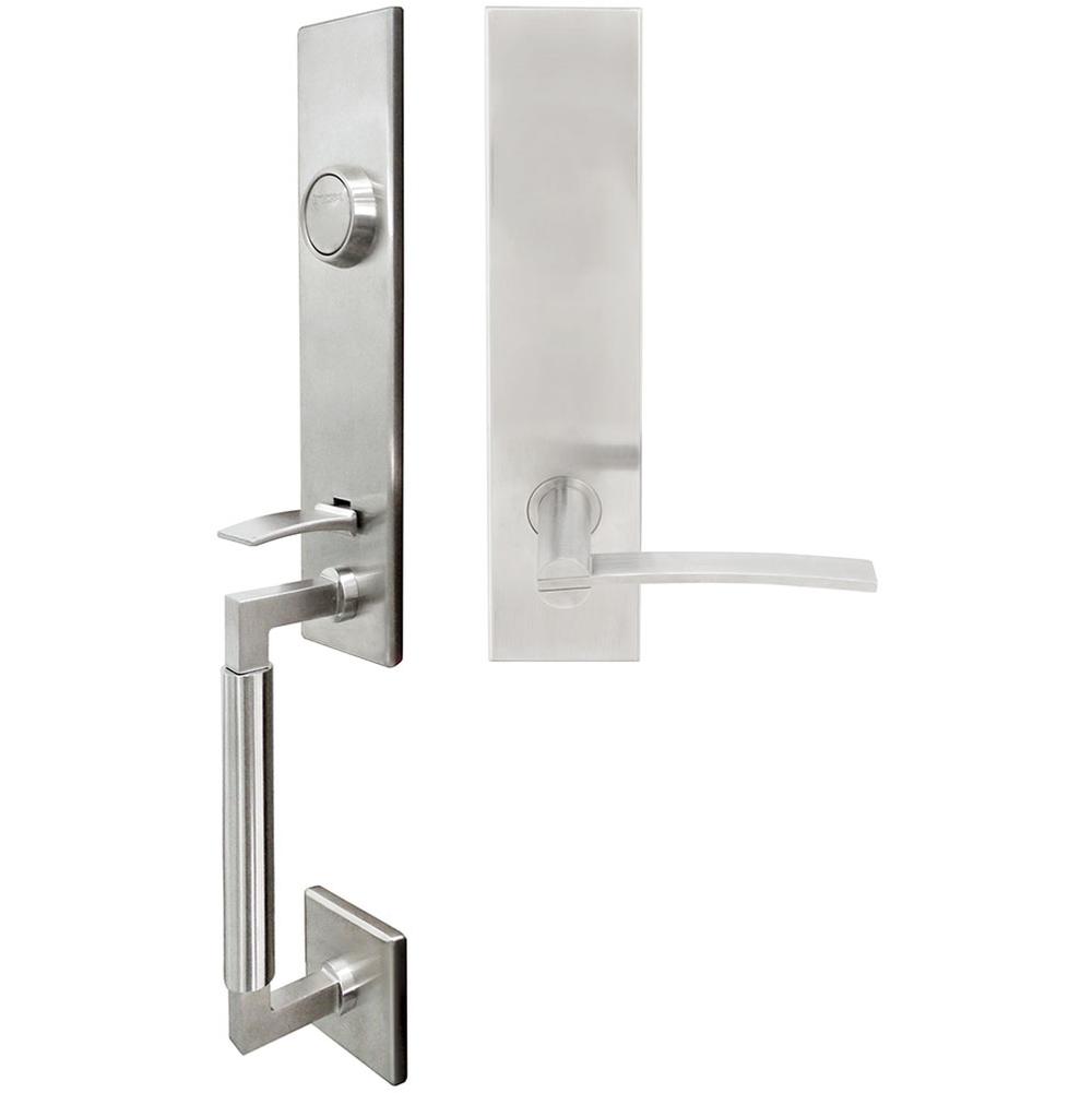 INOX - NY Handleset Tubular Horizon Full Dummy 32D RH - Satin Stainless Steel