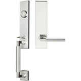 INOX - NY Handleset Tubular Aurora Full Dummy 32 RH - Polished Stainless Steel