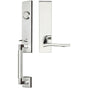 INOX - NY Handleset Tubular Waterfall Full Dummy 32 LH - Polished Stainless Steel