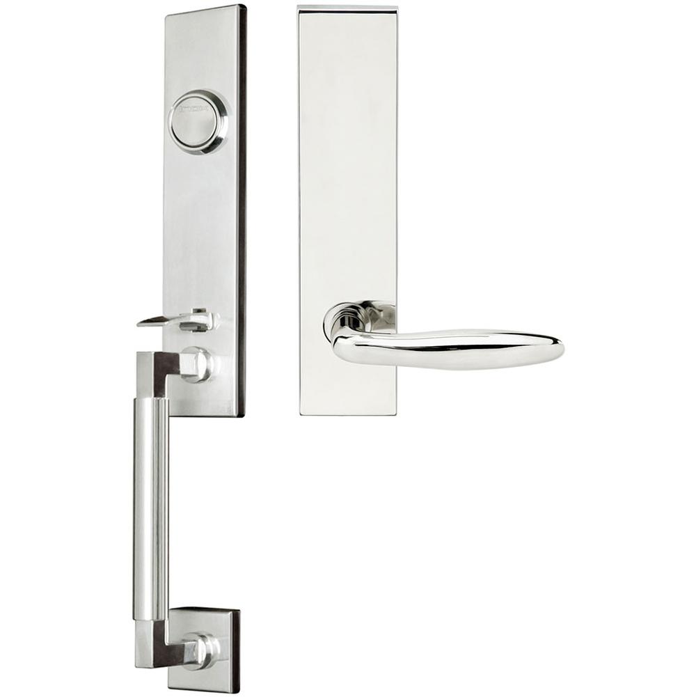 INOX - NY Handleset Tubular Summer Full Dummy 32 LH - Polished Stainless Steel