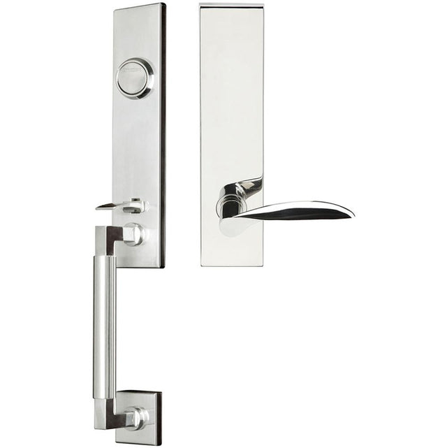 INOX - NY Handleset Tubular Stratus Full Dummy 32 RH - Polished Stainless Steel