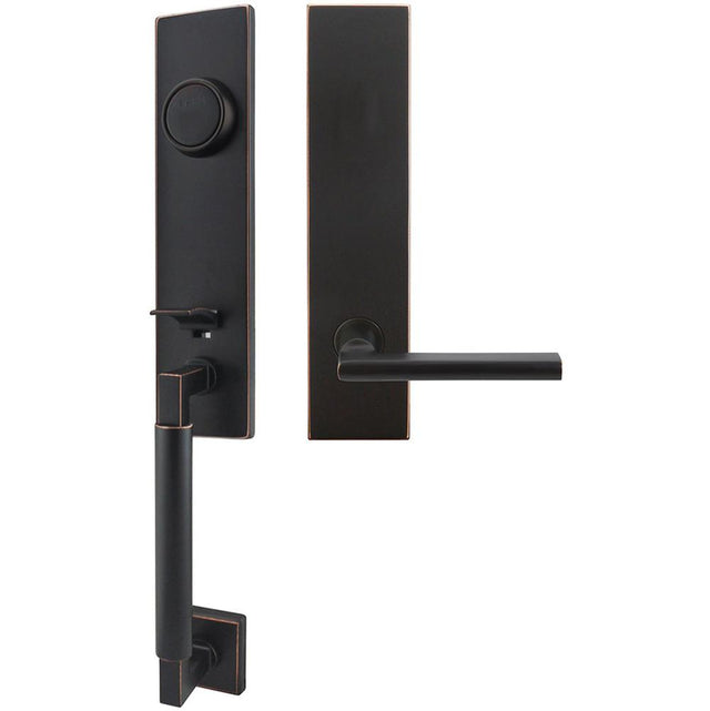 INOX - NY Handleset Tubular Sunrise Full Dummy 10B LH - Oil Rubbed Bronze