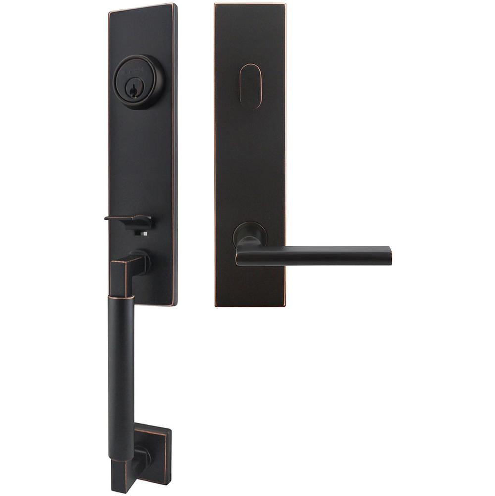 INOX - NY Handleset Tubular Sunrise Entry 2-3/8''  10B RH - Oil Rubbed Bronze