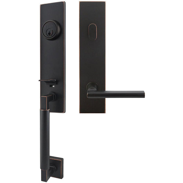 INOX - NY Handleset Tubular Sunrise Entry 2-3/4''  10B RHR - Oil Rubbed Bronze