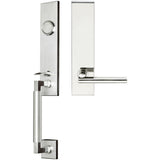 INOX - NY Handleset Tubular Sunrise Full Dummy 32 RH - Polished Stainless Steel