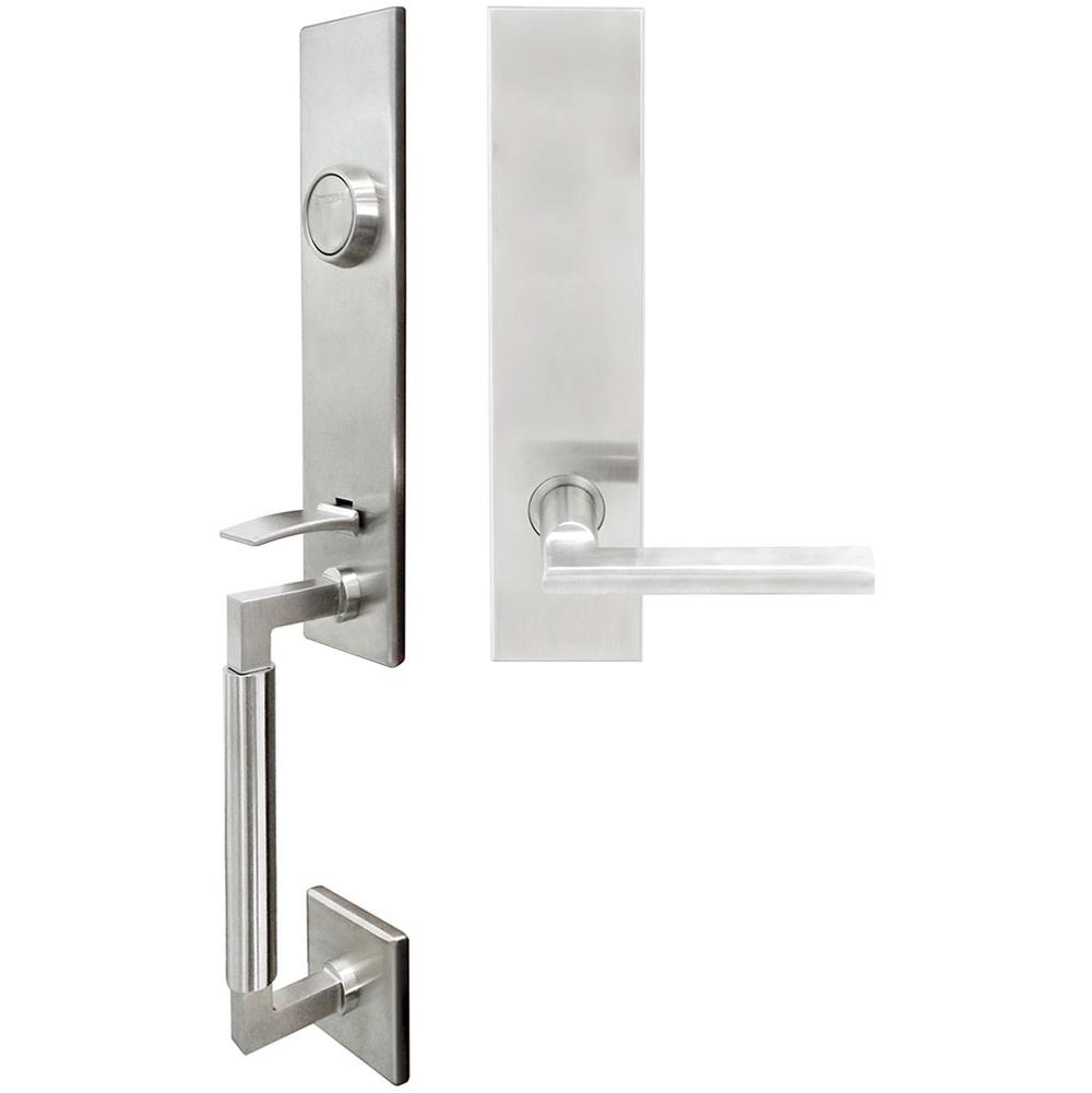INOX - NY Handleset Tubular Sunrise Full Dummy 32D LH - Satin Stainless Steel