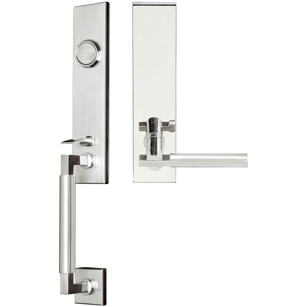 INOX - NY Handleset Tubular Sequoia Full Dummy 32 RH - Polished Stainless Steel