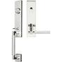 INOX - NY Handleset Tubular Sequoia Entry 2-3/8''  32 RH - Polished Stainless Steel
