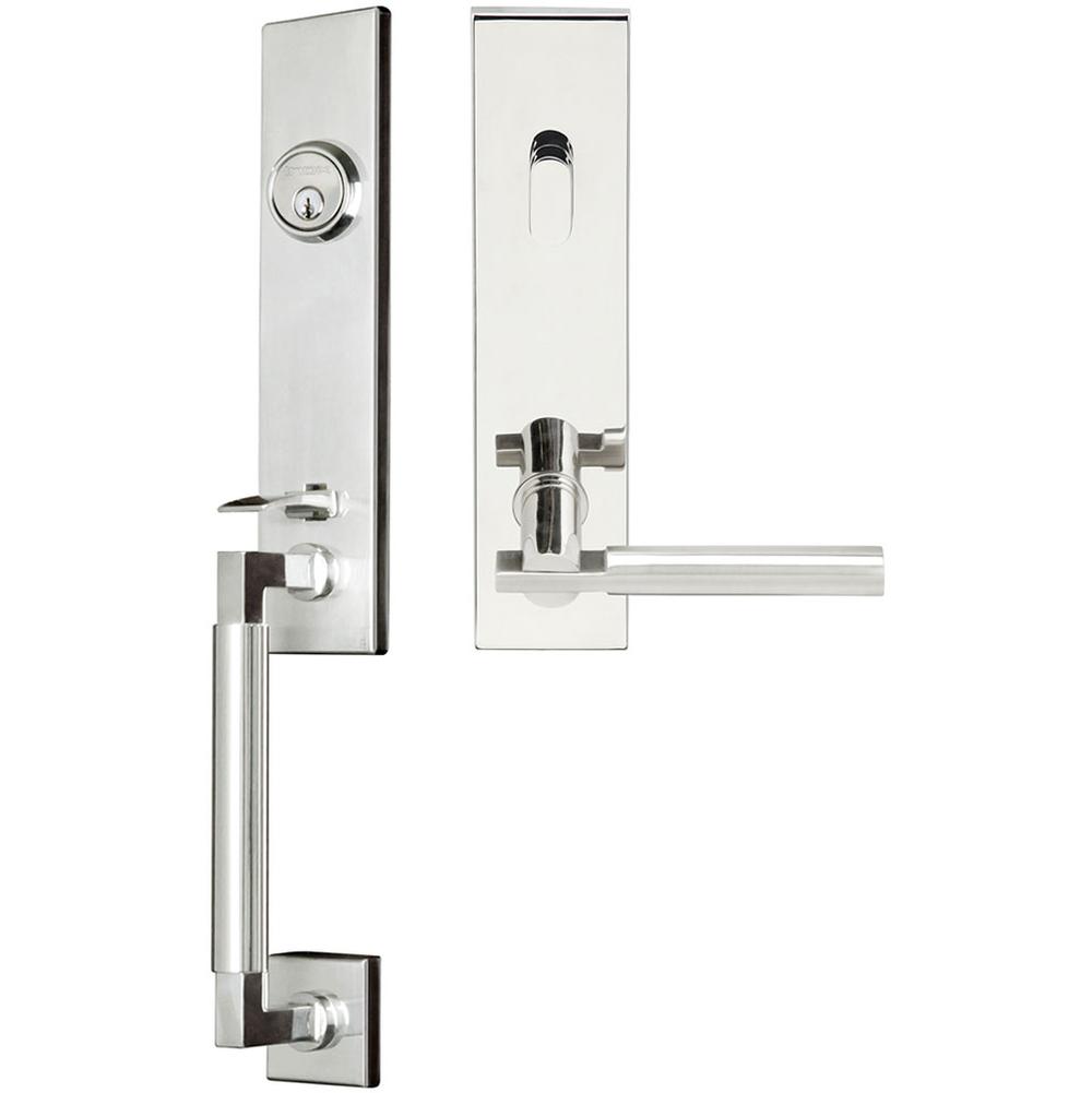 INOX - NY Handleset Tubular Sequoia Entry 2-3/8''  32 LHR - Polished Stainless Steel