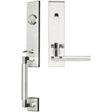 INOX - NY Handleset Tubular Sequoia Entry 2-3/4''  32 LH - Polished Stainless Steel