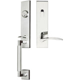 INOX - NY Handleset Tubular Crest Entry 2-3/4''  32 LHR - Polished Stainless Steel
