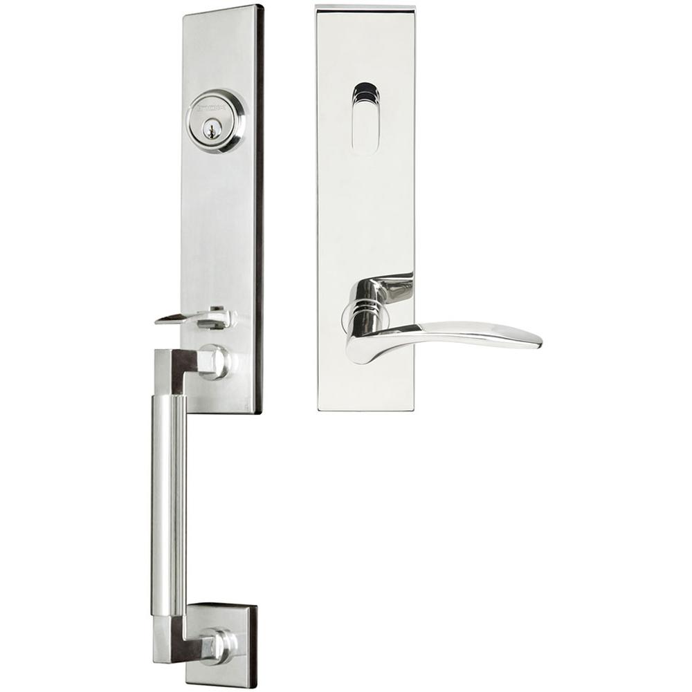 INOX - NY Handleset Tubular Crest Entry 2-3/8''  32 RH - Polished Stainless Steel