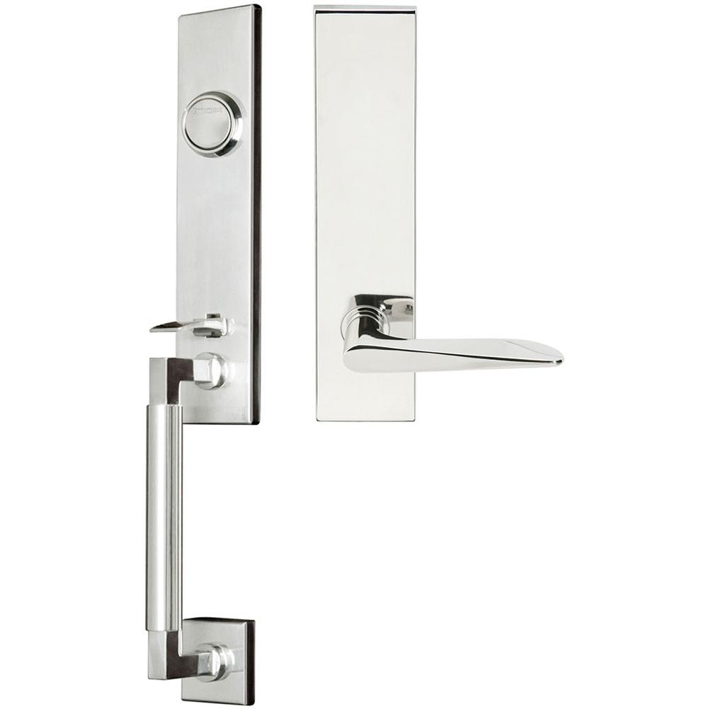 INOX - NY Handleset Tubular Ecco Full Dummy 32 RH - Polished Stainless Steel