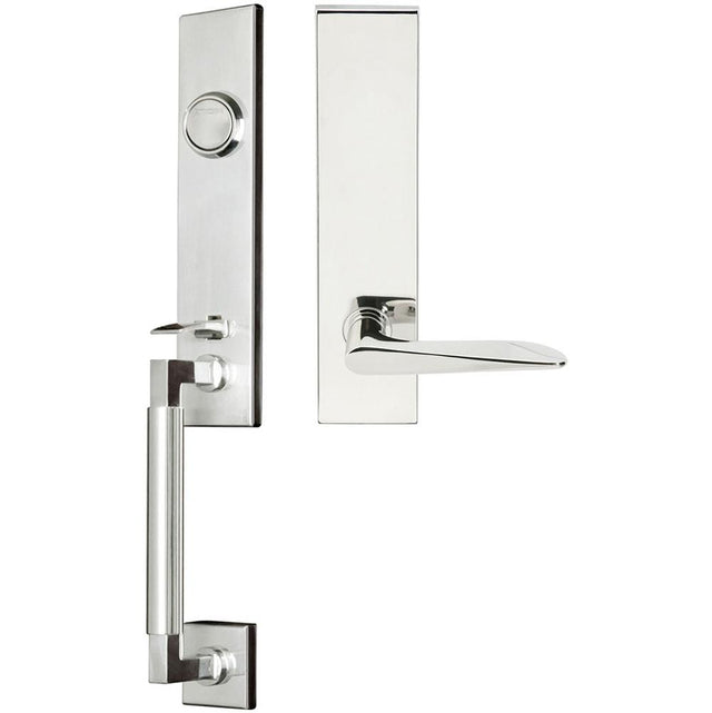 INOX - NY Handleset Tubular Ecco Full Dummy 32 RH - Polished Stainless Steel