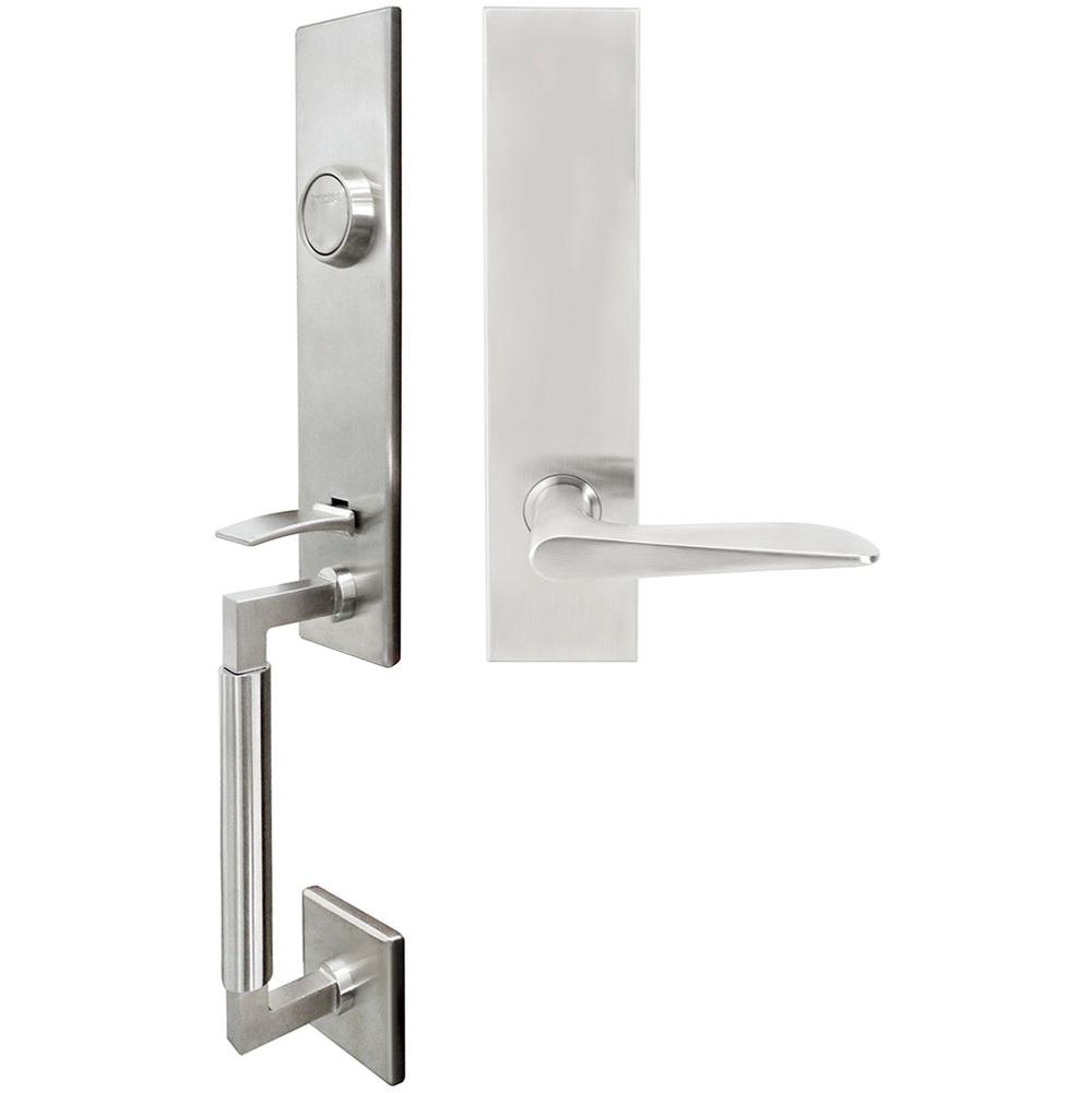 INOX - NY Handleset Tubular Ecco Full Dummy 32D LH - Satin Stainless Steel