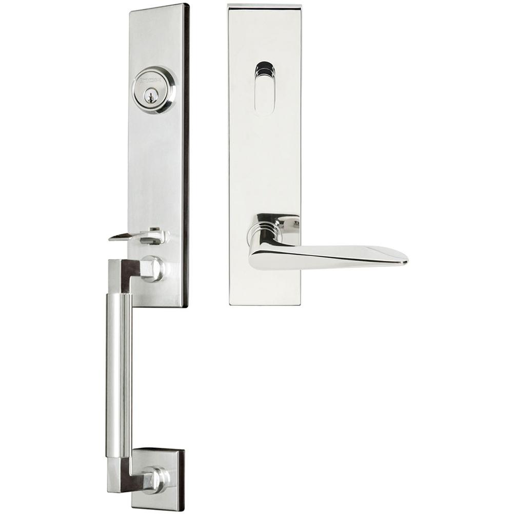INOX - NY Handleset Tubular Ecco Entry 2-3/4''  32 LHR - Polished Stainless Steel