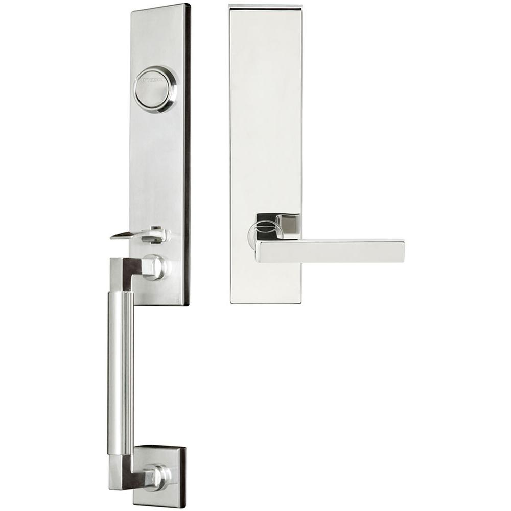 INOX - NY Handleset Tubular Tokyo Full Dummy 32 LH - Polished Stainless Steel