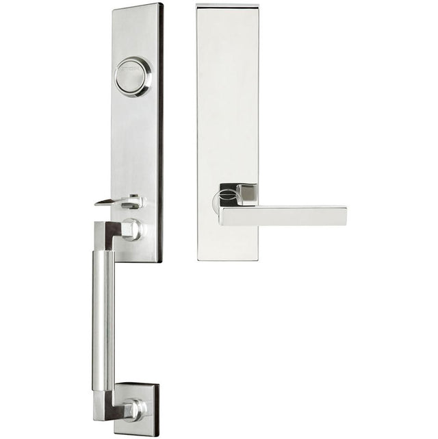 INOX - NY Handleset Tubular Tokyo Full Dummy 32 LH - Polished Stainless Steel