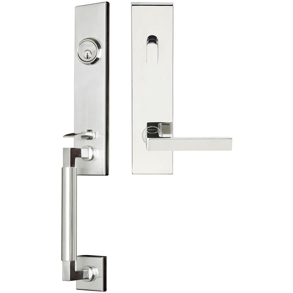 INOX - NY Handleset Tubular Tokyo Entry 2-3/4''  32 RHR - Polished Stainless Steel