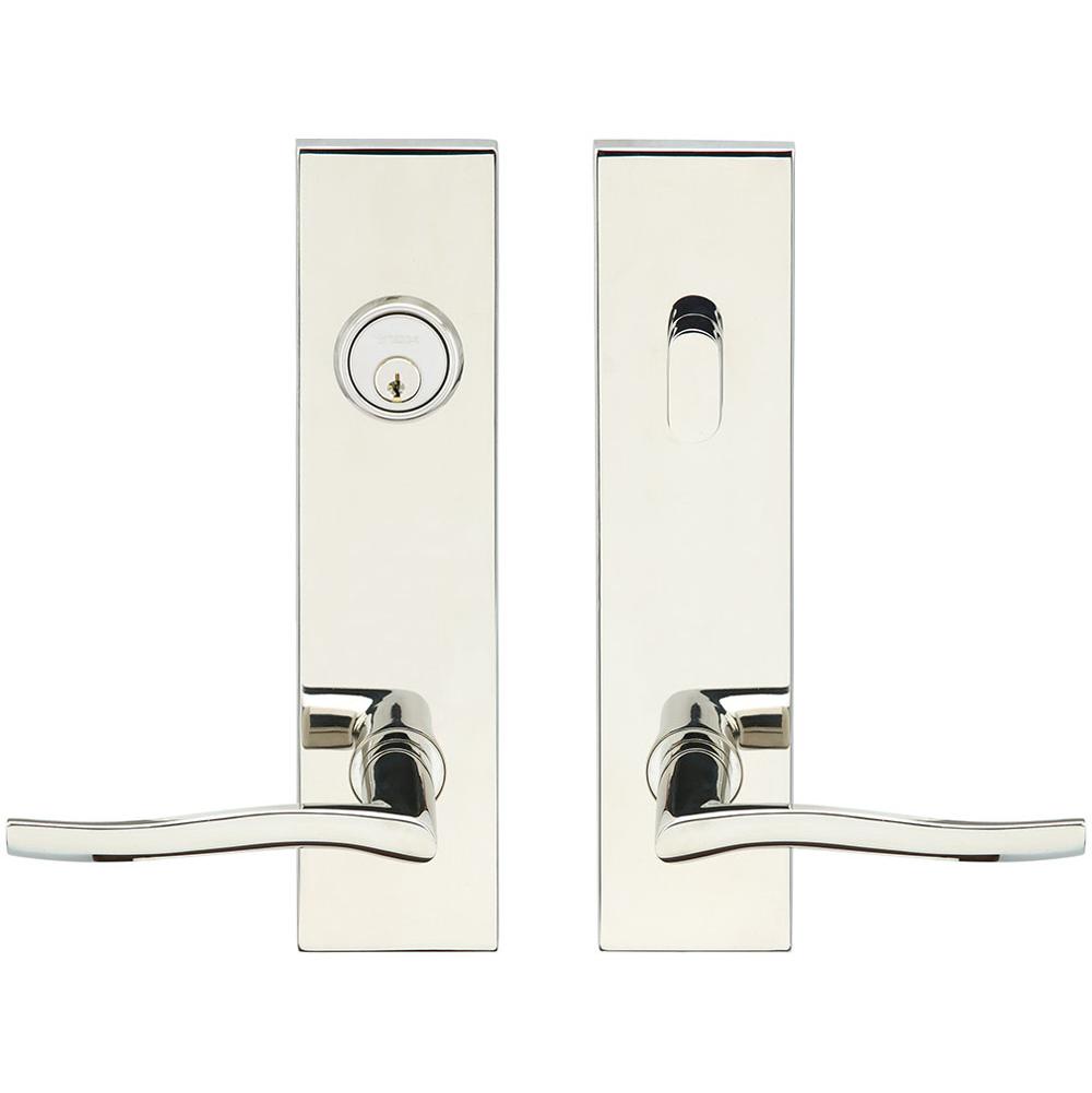 INOX - SF 225 Waterfall,TL4 Entry,Single Cyl 2-3/8'' BS,32,LH - Polished Stainless Steel
