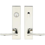 INOX - SF 225 Waterfall,TL4 Entry,Single Cyl 2-3/8'' BS,32,LH - Polished Stainless Steel