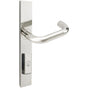 INOX - MU Multipoint 102 Munich US Entry Lever High US32 RH - Polished Stainless Steel