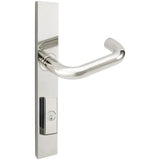 INOX - MU Multipoint 102 Munich US Entry Lever High US32 LH - Polished Stainless Steel