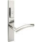 INOX - MU Multipoint 104 Brussels US Entry Lever Low US32 RH - Polished Stainless Steel