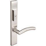 INOX - MU Multipoint 104 Brussels US Entry Lever Low US32D RH - Satin Stainless Steel