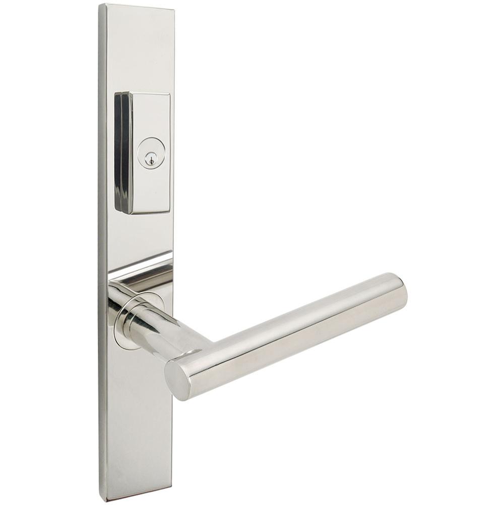 INOX - MU Multipoint 106 Copenhagen US Entry Lever Low US32 LH - Polished Stainless Steel