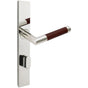 INOX - MU Multipoint 213 Cabernet US Entry Lever High US32 RH - Polished Stainless Steel