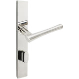 INOX - MU Multipoint 214 Champagne US Entry Lever High US32 RH - Polished Stainless Steel