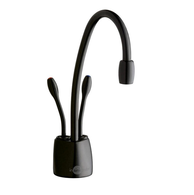 InSinkErator - Indulge Contemporary F-HC1100 Instant Hot/Cool Water Dispenser Faucet in Black - Black