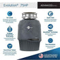 InSinkErator - Evolution .75HP Garbage Disposal