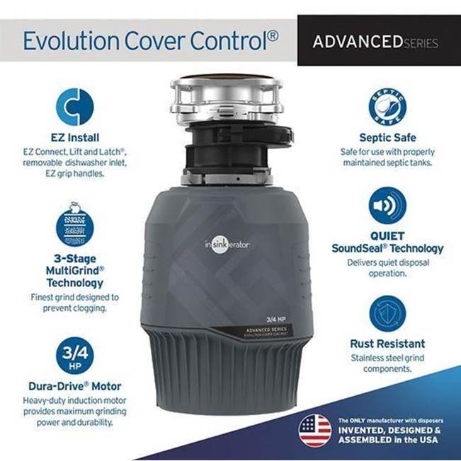 InSinkErator - Evolution Cover Control Garbage Disposal