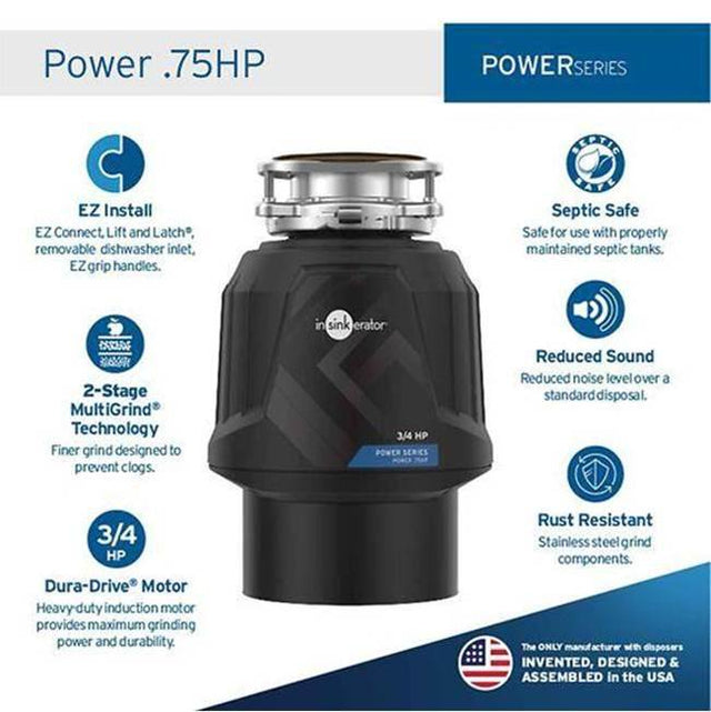 InSinkErator - Power .75HP Garbage Disposal