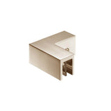 Isenberg By Flusso - 90 Degree Glass to Glass Sleeve Over Clamp - Polished Nickel PVD