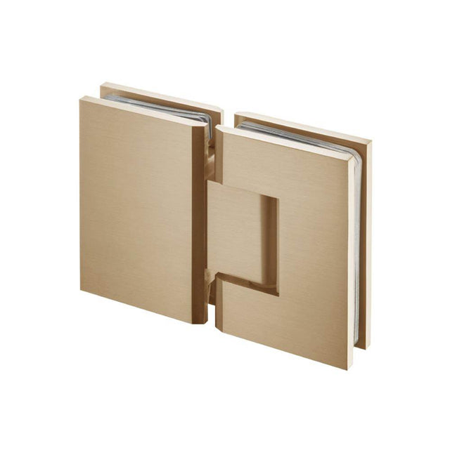 Isenberg By Flusso - 180 Degrees Glass To Glass Shower Door Hinge - Brushed Bronze Pvd
