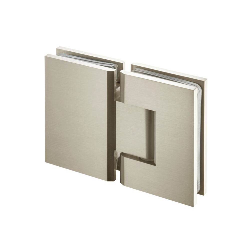 Isenberg By Flusso - 180 Degrees Glass To Glass Shower Door Hinge - Brushed Nickel PVD