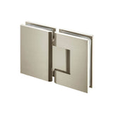 Isenberg By Flusso - 180 Degrees Glass To Glass Shower Door Hinge - Brushed Nickel PVD
