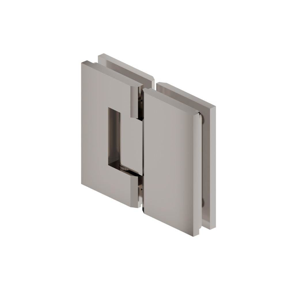 Isenberg By Flusso - 180 Degrees Glass To Glass Heavy Duty Shower Door Hinge - Polished Nickel PVD